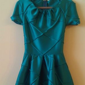 Silk dress, custom made by Lanellee, custom design